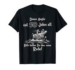 Das Geschenk für Angler - 50 Jahre alt grau von Lustige Angel T-Shirts & Fischer Geschenke