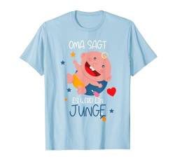 Gender Reveal Party, lustige Oma sagt, es wird ein Junge sein T-Shirt von Lustige Baby Gender Reveal Party Produkte