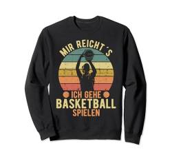 Basketball Männer Retro Basketballspieler Training Outdoor Sweatshirt von Lustige Basketball Sprüche Basketball Kleidung
