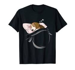 Beagle schläft Schlummer Schlafanzug Oberteil Beagle T-Shirt von Lustige Beagle Sachen für Damen, Herren & Kinder