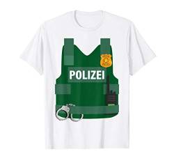 Polizei Police Uniform Sheriff Karneval Kostüm Kinder Lustig T-Shirt von Lustige Berufe Karneval und Fasching Kostüme