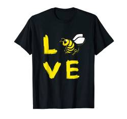 LOVE Honigbienen Kleidung Imker Geschenk Bienen T-Shirt von Lustige Bienen Sachen für Damen, Herren & Kinder