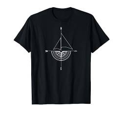 Segel Urlaub Segelboot Seemann Kompass Segler T-Shirt von Lustige Bootsfahrer Sprüche Segelbekleidung