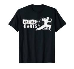 Martial Arts Dartpfeil Dartscheibe Dartspieler Geschenk Dart T-Shirt von Lustige Dart Kleidung für Damen und Herren