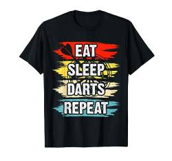 Eat Sleep Darts Repeat T-Shirt von Lustige Dart Sprüche & Geschenke Bekleidung