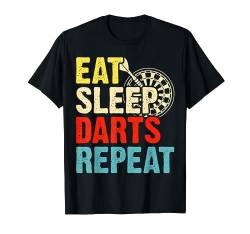 Eat Sleep Darts Repeat T-Shirt von Lustige Dart Sprüche & Geschenke Bekleidung
