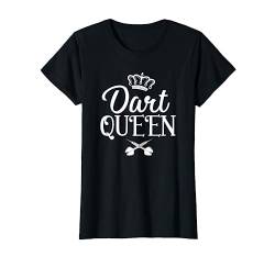 Dart Queen Frau Dartspielerin T-Shirt von Lustige Dartspieler Design Darts Sport