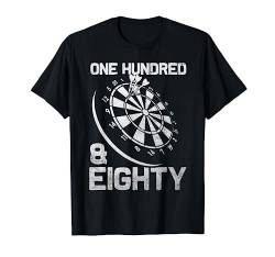 Darts 180 Triple 20 Dartscheibe einhundertachtzig T-Shirt von Lustige Dartspieler Design Darts Sport