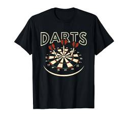 Vintage Darts Dartscheibe Sport Dartpfeile T-Shirt von Lustige Dartspieler Design Darts Sport