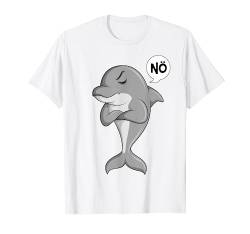 Delfin Nö Kinder Jungen Damen Mädchen T-Shirt von Lustige Delfin Liebhaber Geschenkideen