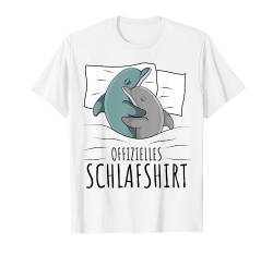 Offizielles Schlafshirt Delfin Schlafen Schlafanzug T-Shirt von Lustige Delfin Liebhaber Geschenkideen