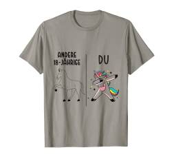 18. Geburtstag Mädchen Grafik Einhorn Geschenk Geschenkidee T-Shirt von Lustige Design-Ideen und Mehr