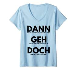 Damen Jobwechsel Grafik Geschenk Kollegin Kollege Lustig Abschieds T-Shirt mit V-Ausschnitt von Lustige Design-Ideen und Mehr