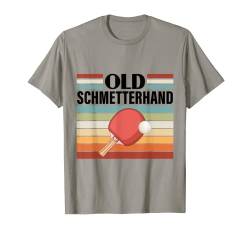 Tischtennis Schmetterhand Grafik Geschenk Tischtennisspieler T-Shirt von Lustige Design-Ideen und Mehr