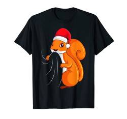 Eichhörnchen Weihnachten Kinder Damen Mädchen T-Shirt von Lustige Eichhörnchen & Nagetier Geschenkideen