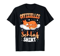 Offizielles Schlafshirt Eichhörnchen Schlafen Schlafanzug T-Shirt von Lustige Eichhörnchen & Nagetier Geschenkideen