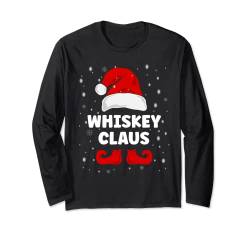 Whiskey Claus Weihnachtsoutfit Familie Partnerlook Kostüm Langarmshirt von Lustige Elf Famlienoutfit Weihnachten Pyjama Pulli