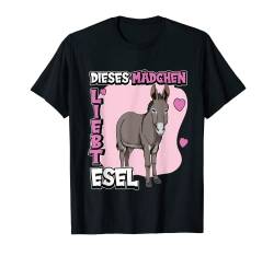 Kinder Esel Sachen Dieses Mädchen liebt Esel T-Shirt von Lustige Esel Kleidung