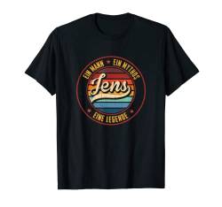 Ein Mann Ein Mythos Eine Legende Name Jens Namens T-Shirt von Lustige Familie Name Nachname Geschenke