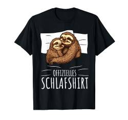 Lustige Faultier Offizielles Schlaffaultier, Funny Sloth T-Shirt von Lustige Faultier Liebhaber Geschenk