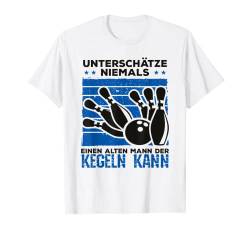 Herren Kegeln, Kegler, Kegelverein Design I Kegelbahn T-Shirt von Lustige Fun-Shirt Geschenk-Idee zum Kegeln