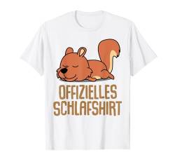 Offizielles Schlafshirt Damen Eichhörnchen Lustige Geschenke T-Shirt von Lustige Geschenke Damen Shirt Fun Lustige T-Shirts