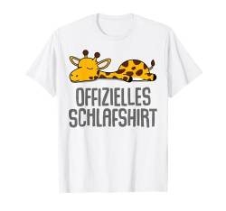 Offizielles Schlafshirt Giraffe Lustige Geschenke Giraffe T-Shirt von Lustige Geschenke Damen Shirt Fun Lustige T-Shirts