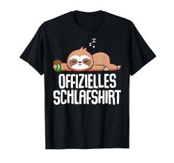 Offizielles Schlafshirt Herren Faultier Lustige Geschenke T-Shirt von Lustige Geschenke Damen Shirt Fun Lustige T-Shirts