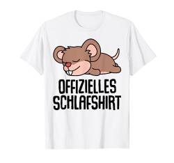 Offizielles Schlafshirt Herren Maus Lustige Geschenke Ratte T-Shirt von Lustige Geschenke Damen Shirt Fun Lustige T-Shirts