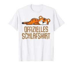 Offizielles Schlafshirt Herren Tiger Lustige Geschenke Tiger T-Shirt von Lustige Geschenke Damen Shirt Fun Lustige T-Shirts