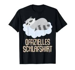 Offizielles Schlafshirt Herren Waschbär Lustige Geschenke T-Shirt von Lustige Geschenke Damen Shirt Fun Lustige T-Shirts