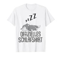 Offizielles Schlafshirt Herren Wolf Lustige Geschenke Wolf T-Shirt von Lustige Geschenke Damen Shirt Fun Lustige T-Shirts