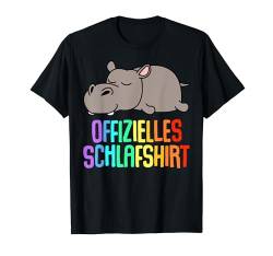 Offizielles Schlafshirt Hippo Lustige Geschenke Nilpferd Fun T-Shirt von Lustige Geschenke Damen Shirt Fun Lustige T-Shirts