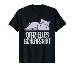 Offizielles Schlafshirt Hippo Lustige Geschenke Nilpferd Fun T-Shirt von Lustige Geschenke Damen Shirt Fun Lustige T-Shirts