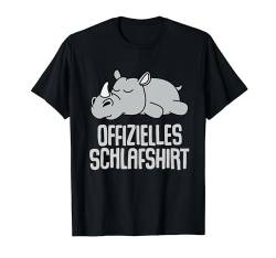 Offizielles Schlafshirt Nashorn Lustige Geschenke Rhino Fun T-Shirt von Lustige Geschenke Damen Shirt Fun Lustige T-Shirts