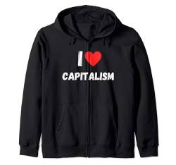 Ich liebe den Kapitalismus - Kapitalismus Kapuzenjacke von Lustige Geschenke versaute Geschenke