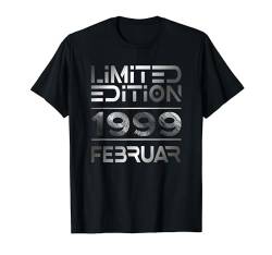 Februar 1999 Mann Frau 25. Geburtstag Limited Edition T-Shirt von Lustige Geschenke zum 25. Geburtstag 1999