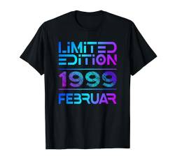 Februar 1999 Mann Frau 25. Geburtstag Limited Edition T-Shirt von Lustige Geschenke zum 25. Geburtstag 1999