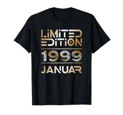 Januar 1999 Mann Frau 25. Geburtstag Limited Edition T-Shirt von Lustige Geschenke zum 25. Geburtstag 1999