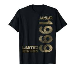 Januar 1999 Mann Frau 25. Geburtstag Limited Edition T-Shirt von Lustige Geschenke zum 25. Geburtstag 1999
