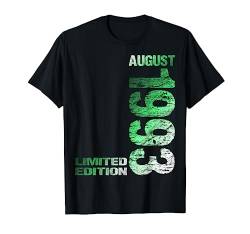 August 1993 Mann Frau 31. Geburtstag Limited Edition 31 T-Shirt von Lustige Geschenke zum 31. Geburtstag 1993
