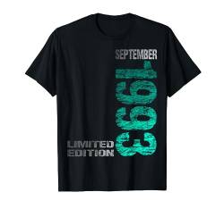 September 1993 Mann Frau 31. Geburtstag Limited Edition T-Shirt von Lustige Geschenke zum 31. Geburtstag 1993