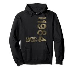 Januar 1984 Mann Frau 40. Geburtstag Limited Edition Pullover Hoodie von Lustige Geschenke zum 40. Geburtstag 1984