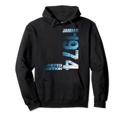 Januar 1974 Mann Frau 50. Geburtstag Limited Edition Pullover Hoodie von Lustige Geschenke zum 50. Geburtstag 1974