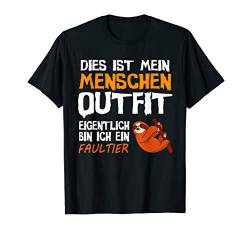 Faultier Halloween Kostüm T-Shirt von Lustige Halloween Sprüche