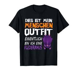 Fledermaus Halloween Kostüm T-Shirt von Lustige Halloween Sprüche