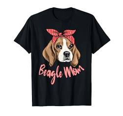 Beagle Mom Beagle Hund Beagle T-Shirt von Lustige Hunde Sprüche für Tier Liebhaber