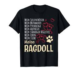 Damen Kätzchen Katzenliebhaber Geschenk Ragdoll Katze T-Shirt von Lustige Katzen Sprüche Kleidung