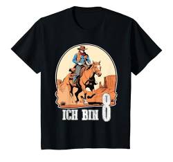 Kinder Cowboy Geburtstag - Ich bin 8 - Western Wilder Westen T-Shirt von Lustige Kindergeburtstag Kleidung