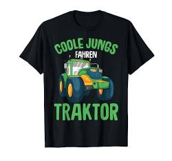 Coole Jungs fahren Traktor Trecker Kinder Junge T-Shirt von Lustige Landwirtschaft & Traktor Geschenke